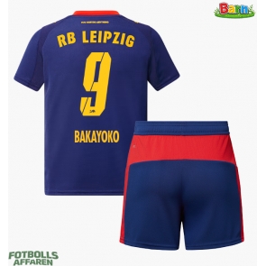 RB Leipzig Johan Bakayoko #9 Bortaställ Barn 2025-26 Kortärmad (+ Korta byxor)